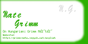 mate grimm business card